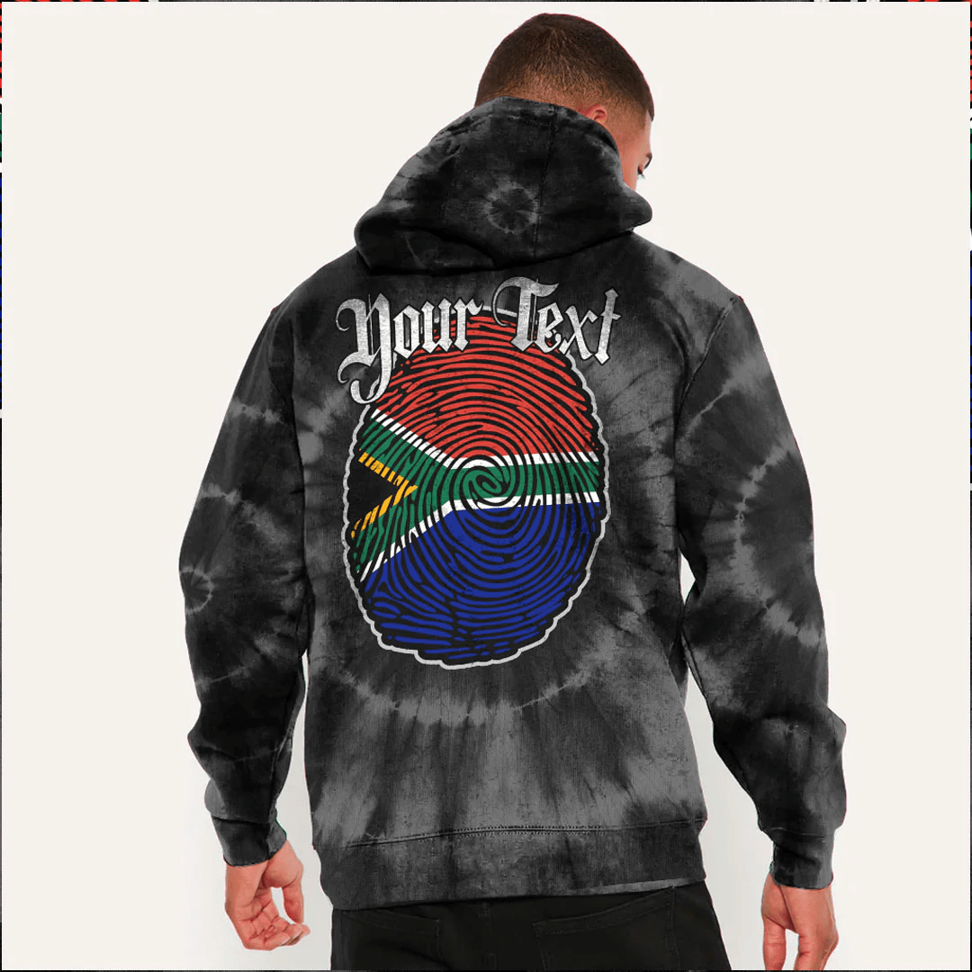 Custom African Hoodie South Africa Its In My DNA Tie Dye Style - Wonder Print Shop
