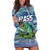 Bass Fishing is Life Hook Sport Largemouth Blue Hoodie Dress - Wonder Print Shop