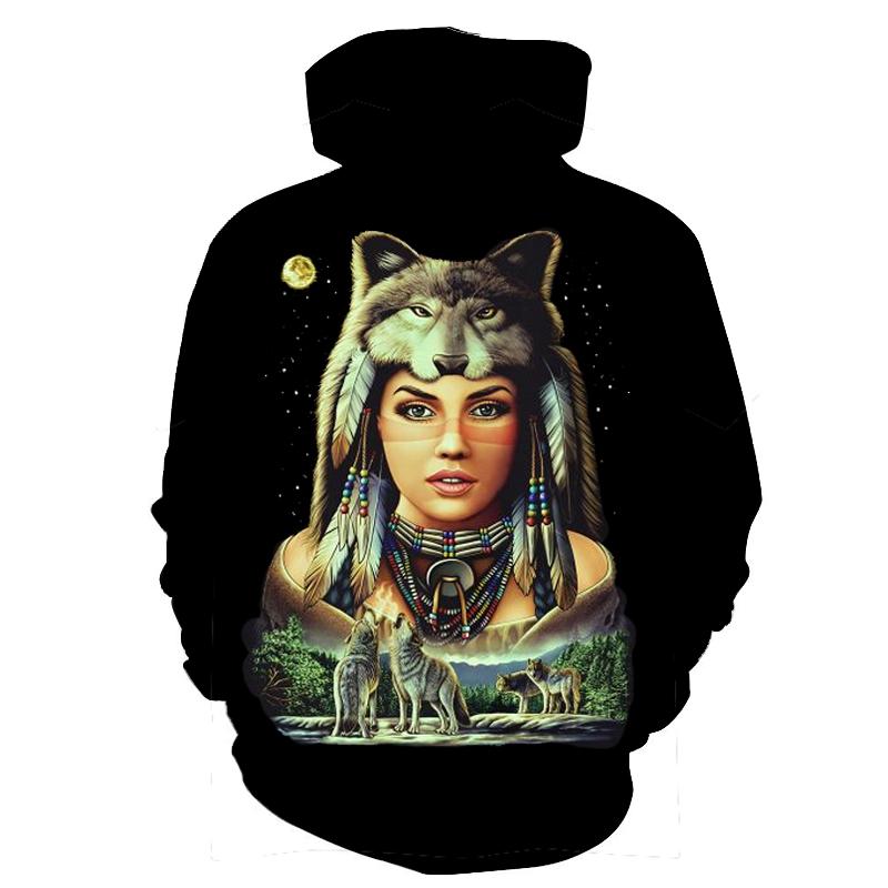 Women Native American All Over Hoodie LT10 - Wonder Print Shop