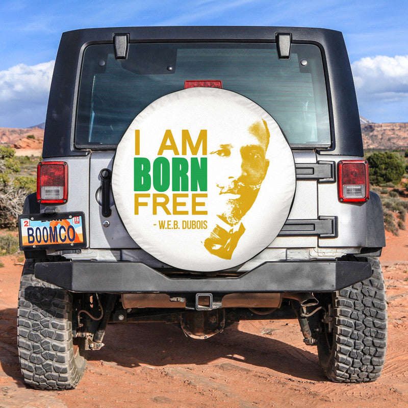 African Tire Covers - Black History Month Spare Tire Cover W.E.B. Dubois NO.17 LT8 - Wonder Print Shop