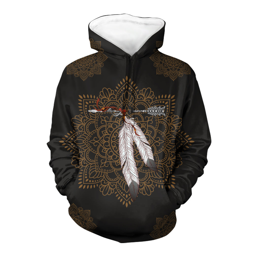 Arrow Feather Native American 3D Hoodie LT10 - Wonder Print Shop