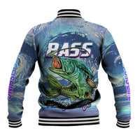 Bass Fishing is Life Hook Sport Largemouth Blue Baseball Jacket LT9 - Wonder Print Shop