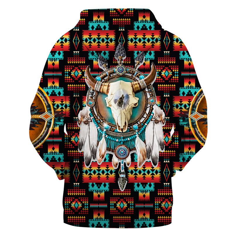 Native American Bison Dream Catcher 3D Hoodie LT10 - Wonder Print Shop