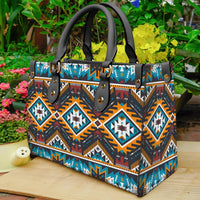 native-american-yellow-aztec-geometric-leather-bag