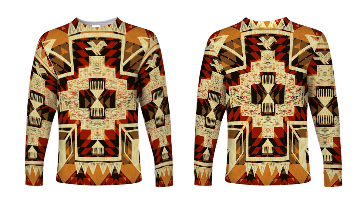 Tribal Yellow Arrow Native American Long Sleeve LT10 - Wonder Print Shop