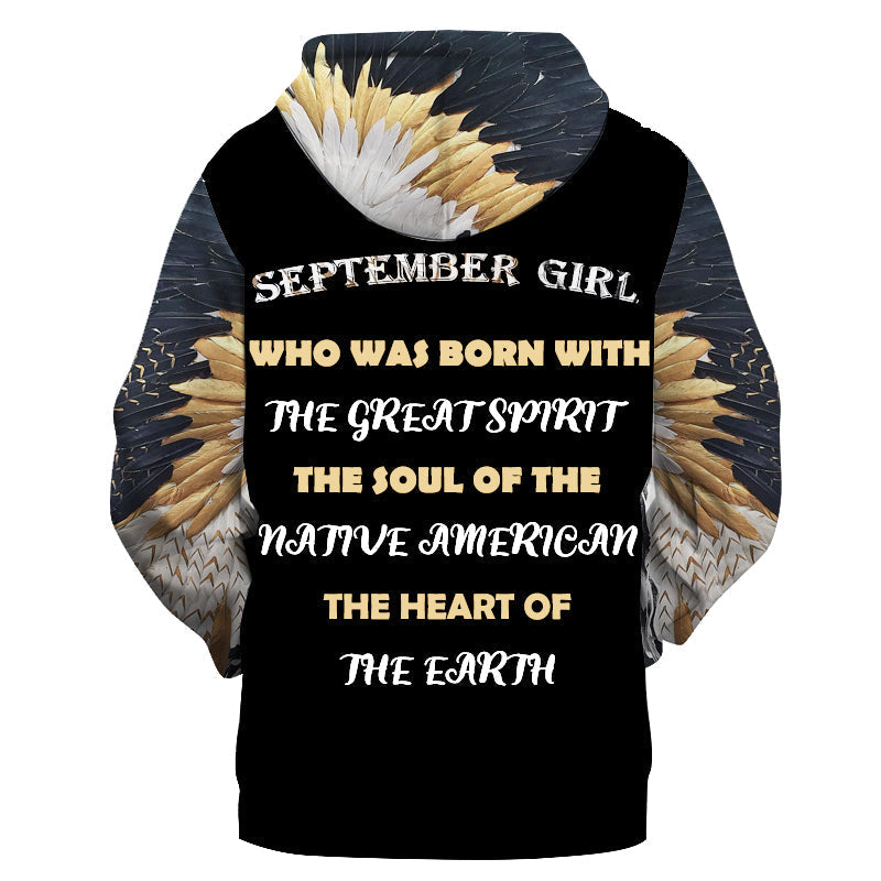 Native American Girl 3D Hoodie LT10 - Wonder Print Shop