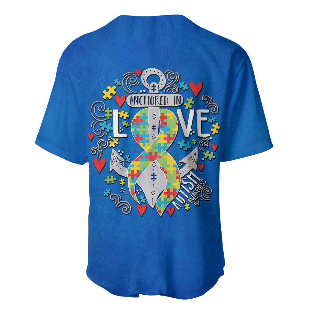 Autism Awareness Month Marine Life - Anchor In Love Baseball Jersey TS07 - Wonder Print Shop