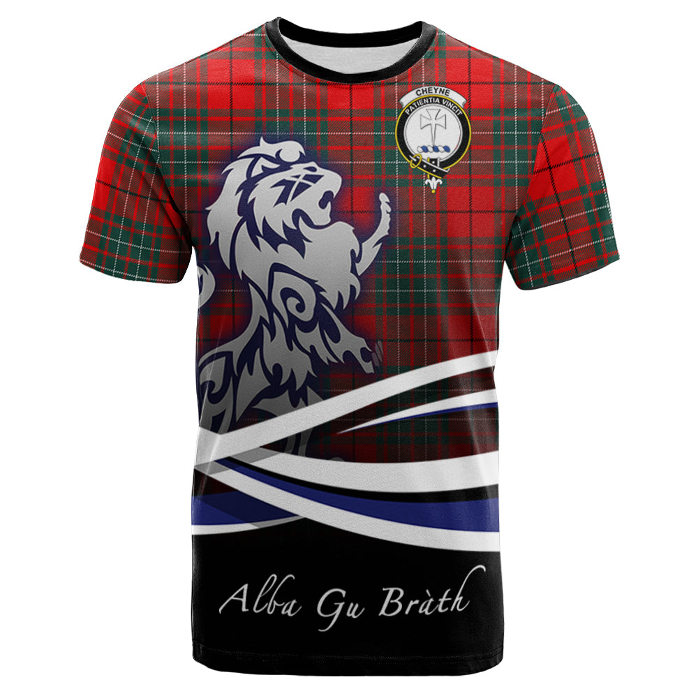 scottish-cheyne-clan-crest-scotland-lion-tartan-t-shirt