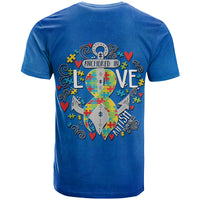 Autism Awareness Month Marine Life Anchor In Love T Shirt TS07 - Wonder Print Shop