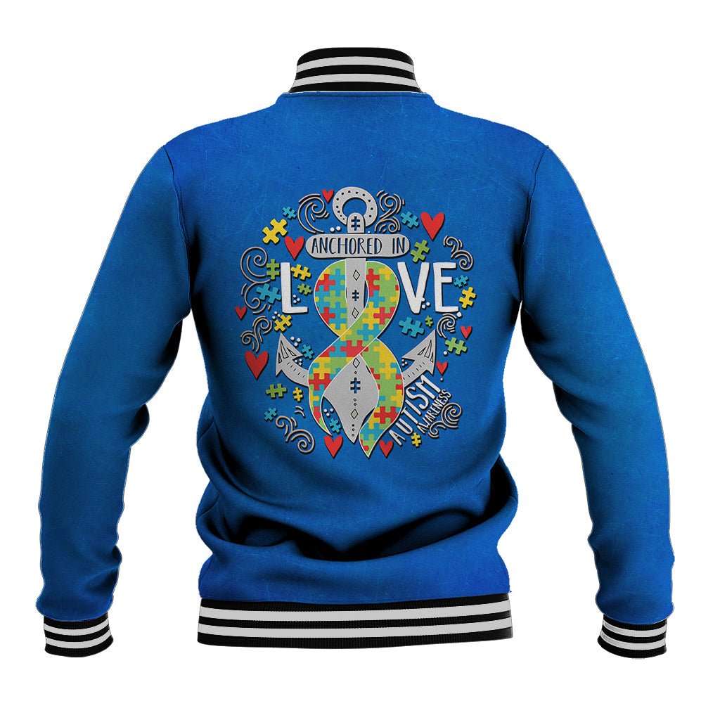Autism Awareness Month Marine Life - Anchor In Love Baseball Jacket TS07 - Wonder Print Shop
