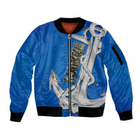 Autism Awareness Month Marine Life - Anchor In Love Sleeve Zip Bomber Jacket TS07 - Wonder Print Shop
