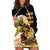 (Custom Personalised) Bass Fishing Yellow Hoodie Dress - Wonder Print Shop