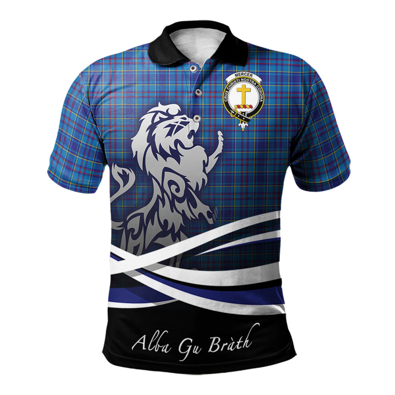 scottish-mercer-modern-clan-crest-scotland-lion-tartan-polo-shirt
