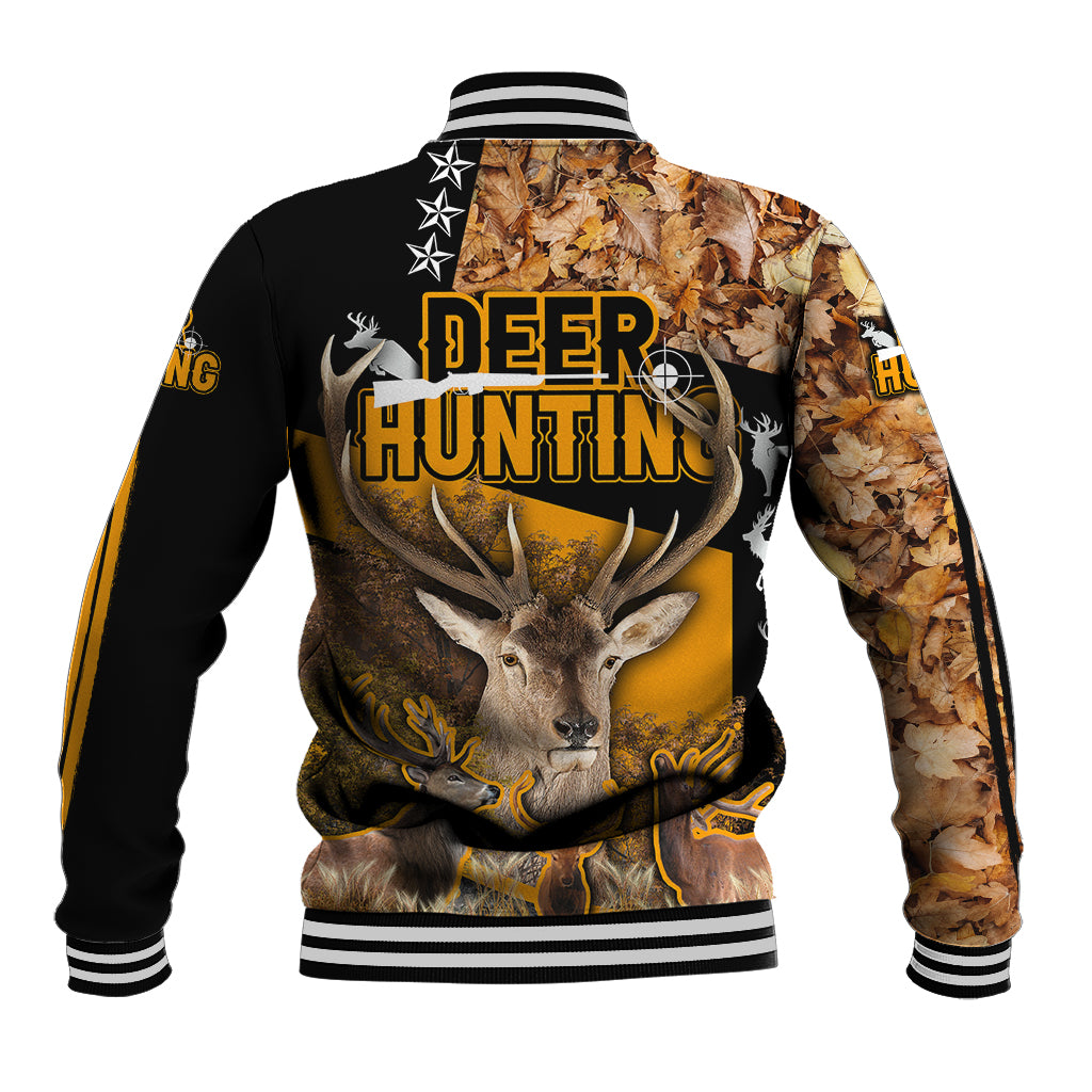 Deer Hunting Fall Of The Leaf Pattern Baseball Jacket - Wonder Print Shop
