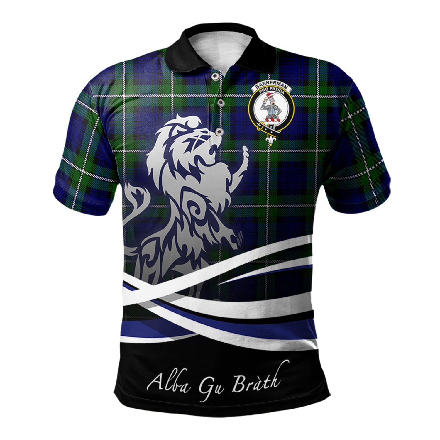 scottish-bannerman-clan-crest-scotland-lion-tartan-polo-shirt
