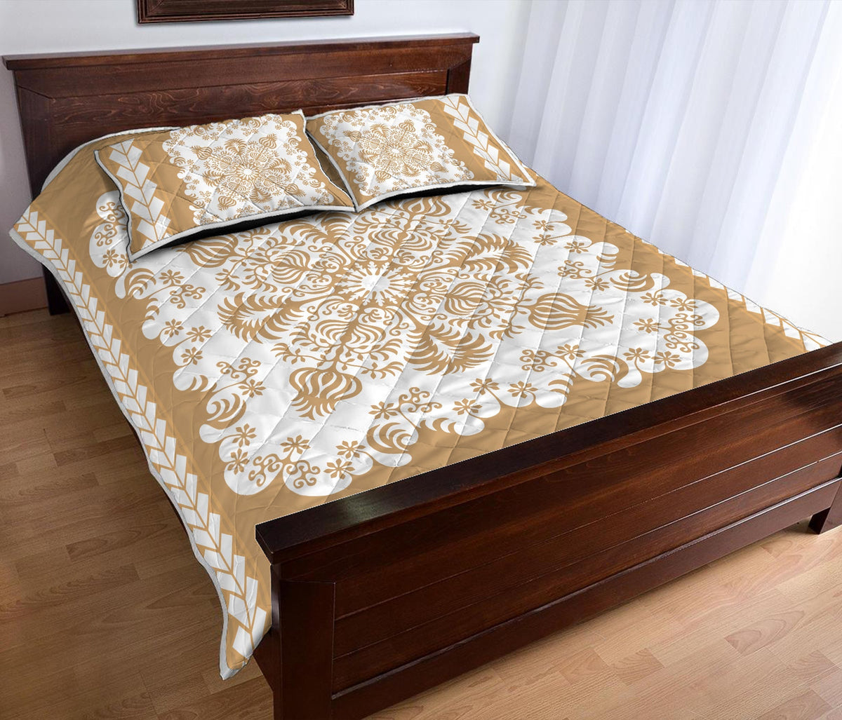 Hawaii Quilt Bed Set Pattern Version Special Gold LT13 - Wonder Print Shop