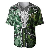 Deer Hunting Green Abstract Pattern Baseball Jersey - Wonder Print Shop