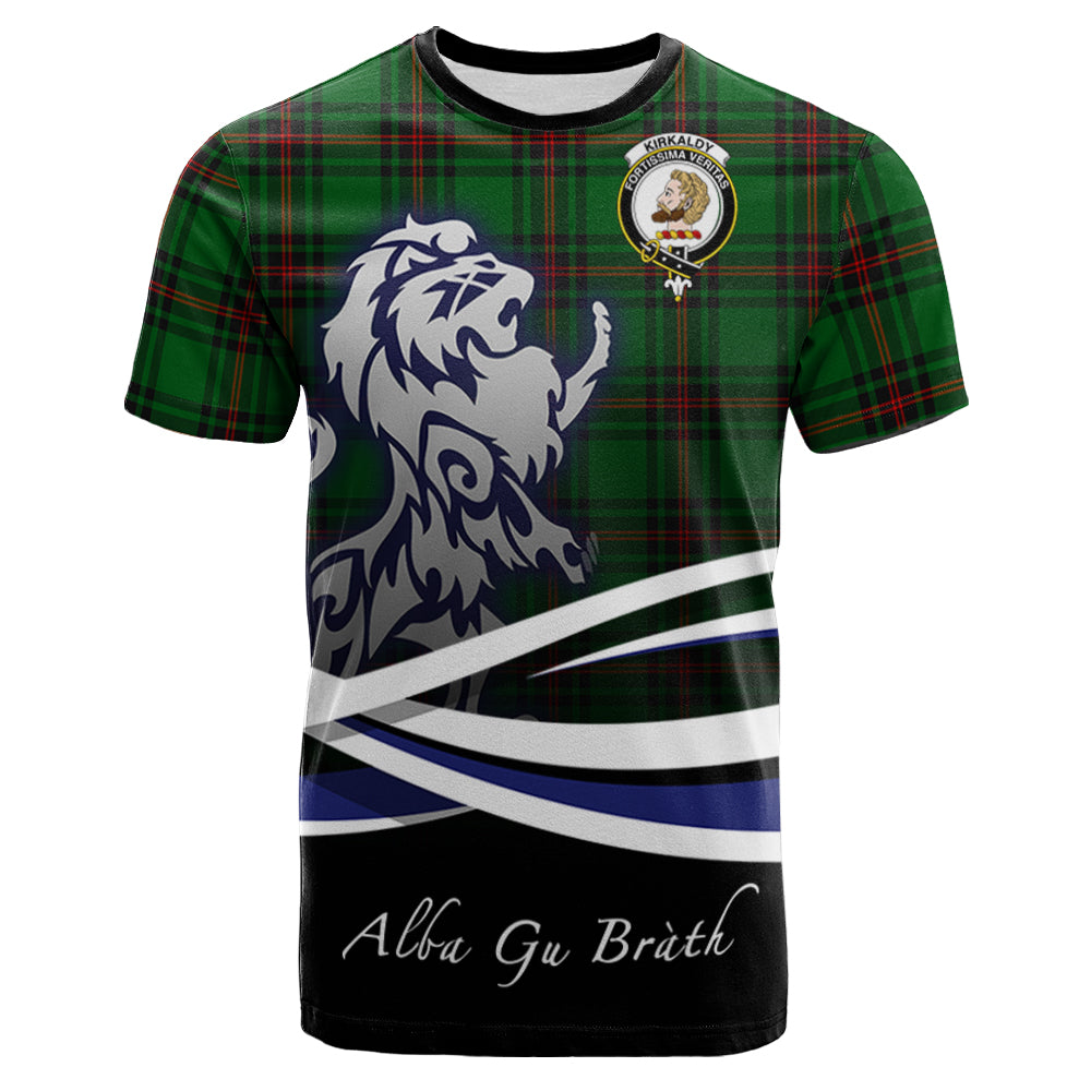 scottish-kirkcaldy-clan-crest-scotland-lion-tartan-t-shirt