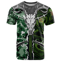 Deer Hunting Green Abstract Pattern T Shirt - Wonder Print Shop