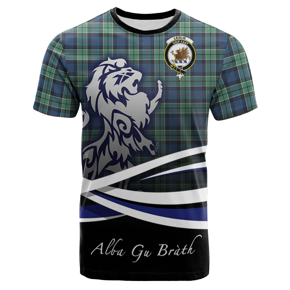 scottish-leslie-hunting-ancient-clan-crest-scotland-lion-tartan-t-shirt