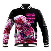 (Custom Personalised) Bass Fishing Red Baseball Jacket LT9 - Wonder Print Shop