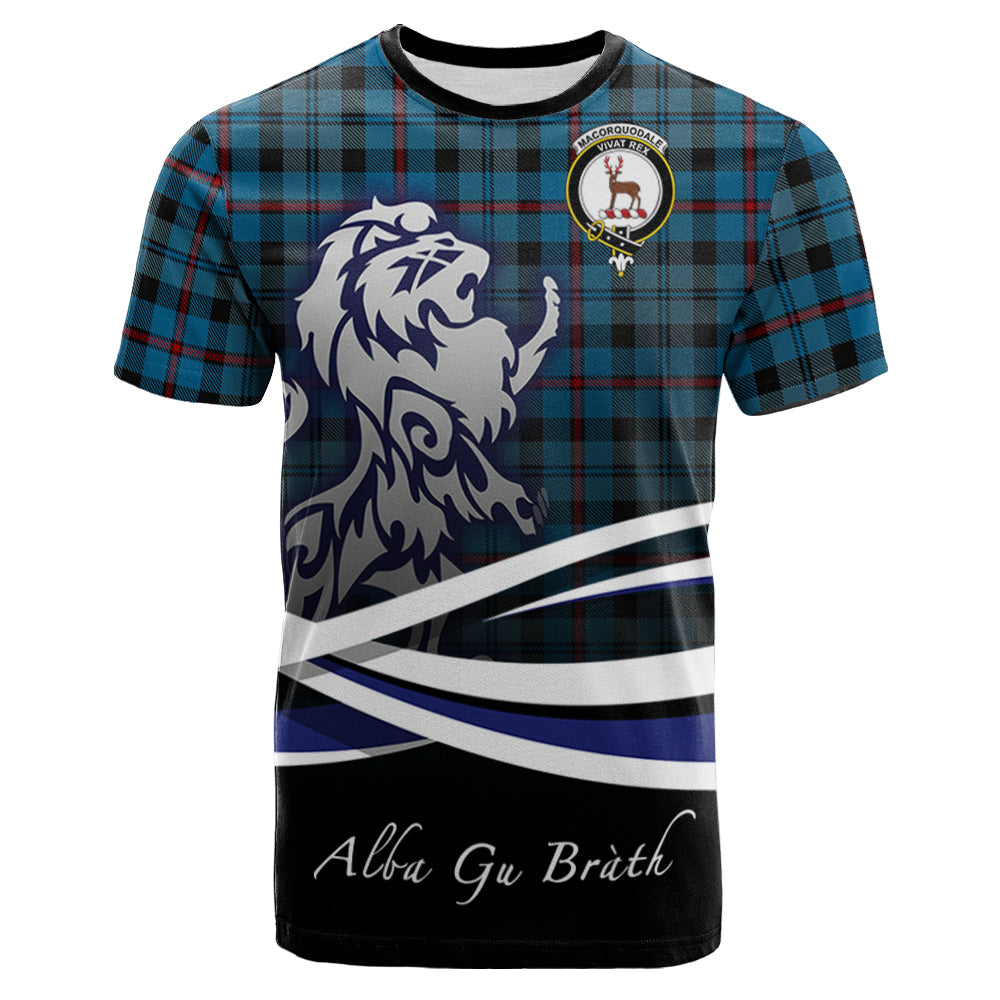 scottish-maccorquodale-clan-crest-scotland-lion-tartan-t-shirt