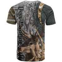 Deer Hunting Abstract Grunge Pattern T Shirt - Wonder Print Shop
