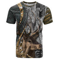 Deer Hunting Abstract Grunge Pattern T Shirt - Wonder Print Shop