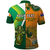 Custom Ireland and Australia Rugby Sevens Irish Sevens Mix Aussie Sevens Polo Shirt - Wonder Print Shop