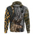Deer Hunting Abstract Grunge Pattern Hoodie - Wonder Print Shop