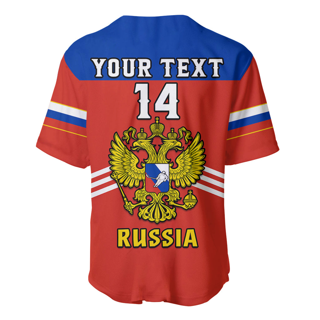 (Custom Text And Number) Russia Hockey 2023 Red Sporty Style Baseball Jersey - Wonder Print Shop