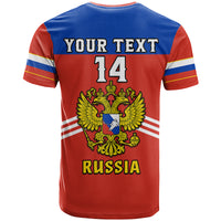 Custom Russia Hockey 2023 Red Sporty Style T Shirt - Wonder Print Shop
