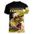 Largemouth Bass Fishing Yellow Women V Neck T Shirt - Wonder Print Shop