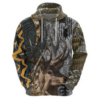 Deer Hunting Abstract Grunge Pattern Hoodie - Wonder Print Shop