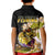 Largemouth Bass Fishing Polo Shirt Yellow for Kid - Wonder Print Shop
