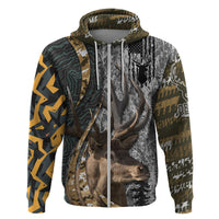 Deer Hunting Abstract Grunge Pattern Hoodie - Wonder Print Shop