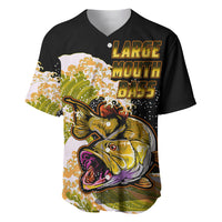 Largemouth Bass Fishing Yellow Baseball Jersey LT9 - Wonder Print Shop