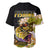 Largemouth Bass Fishing Yellow Baseball Jersey LT9 - Wonder Print Shop