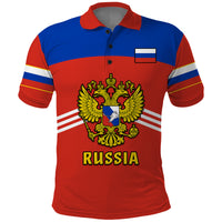 (Custom Text And Number) Russia Hockey Polo Shirt Red Sporty Style 2023 - Wonder Print Shop