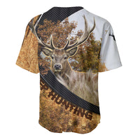 Deer Hunting Autumn Forest Abstract Pattern Baseball Jersey - Wonder Print Shop
