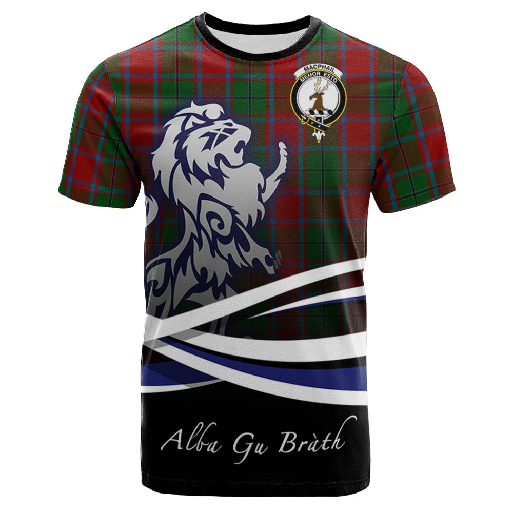 scottish-macphail-blue-bands-clan-crest-scotland-lion-tartan-t-shirt