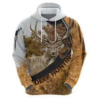 Deer Hunting Autumn Forest Abstract Pattern Hoodie - Wonder Print Shop
