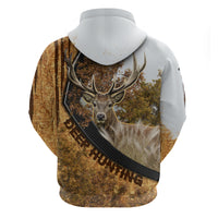 Deer Hunting Autumn Forest Abstract Pattern Hoodie - Wonder Print Shop