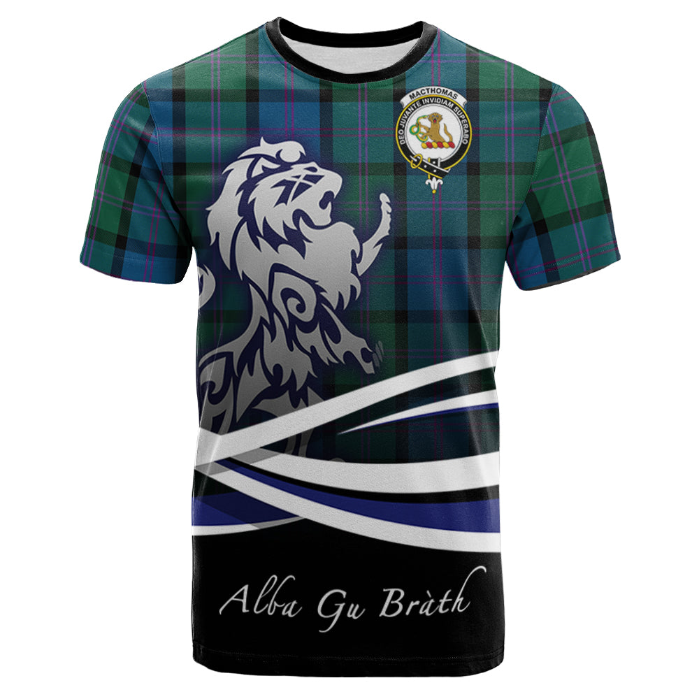 scottish-macthomas-clan-crest-scotland-lion-tartan-t-shirt