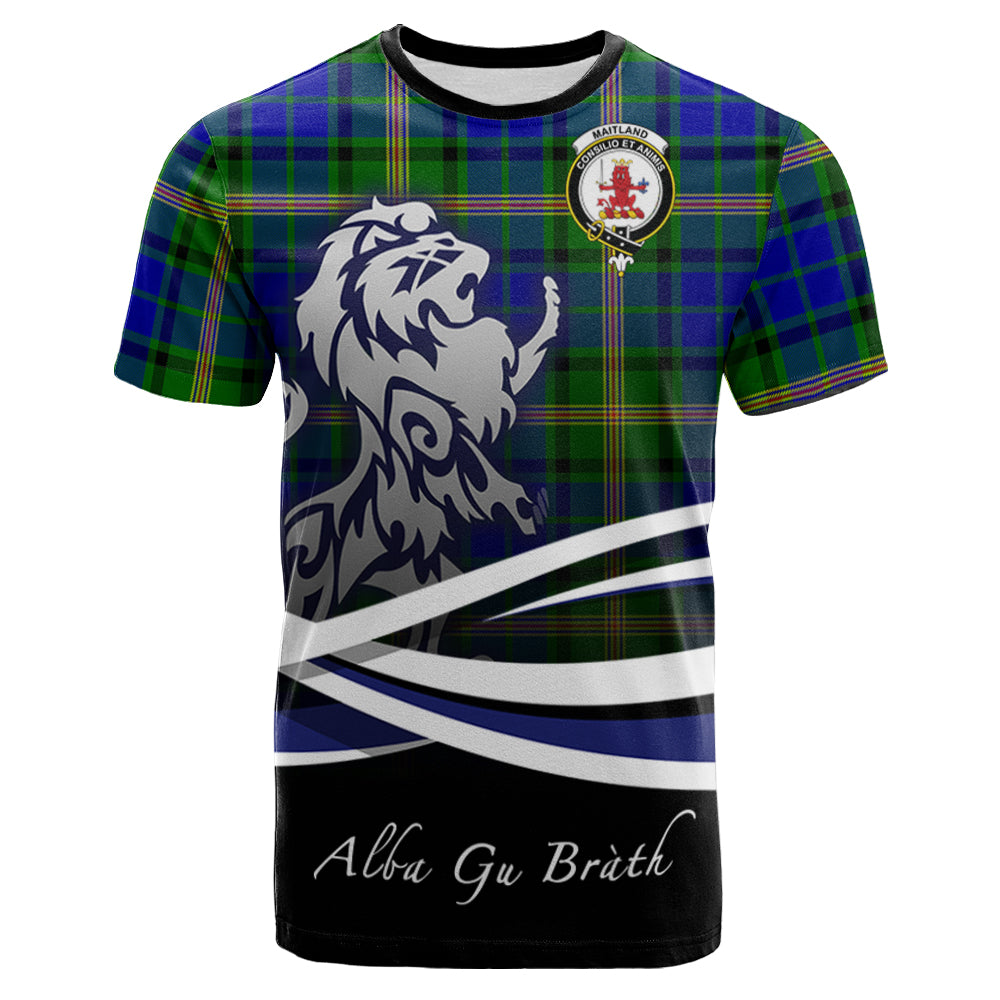 scottish-maitland-clan-crest-scotland-lion-tartan-t-shirt