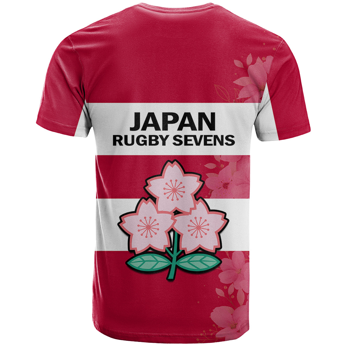 Japan Rugby 7s Japanese Cherry Blossom T Shirt - Wonder Print Shop