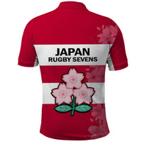 Japan Rugby 7s Japanese Cherry Blossom Polo Shirt - Wonder Print Shop