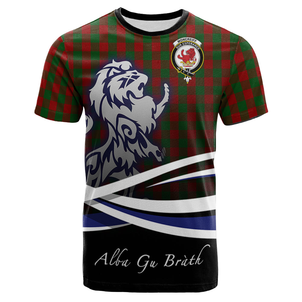 scottish-moncrieff-clan-crest-scotland-lion-tartan-t-shirt