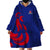 (Custom Personalised) France Rugby 7s 2023 Les Bleus Roosters Wearable Blanket Hoodie - Wonder Print Shop