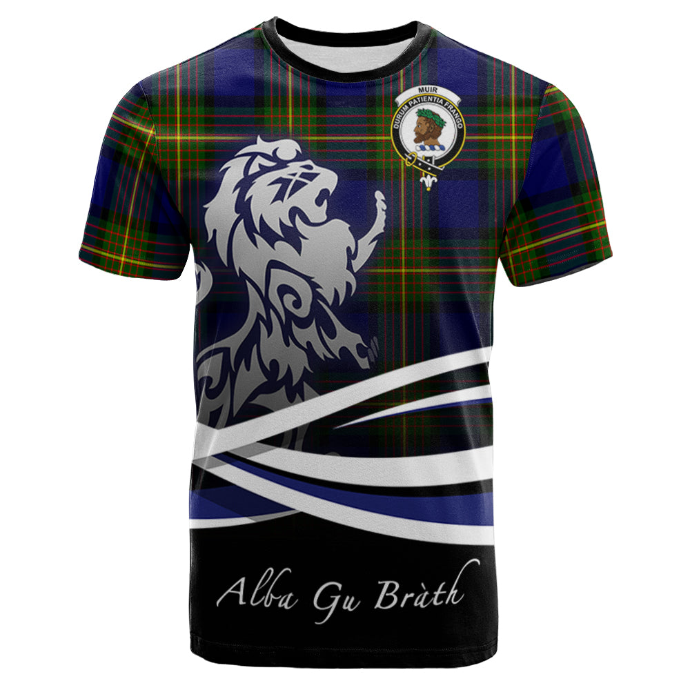 scottish-muir-clan-crest-scotland-lion-tartan-t-shirt